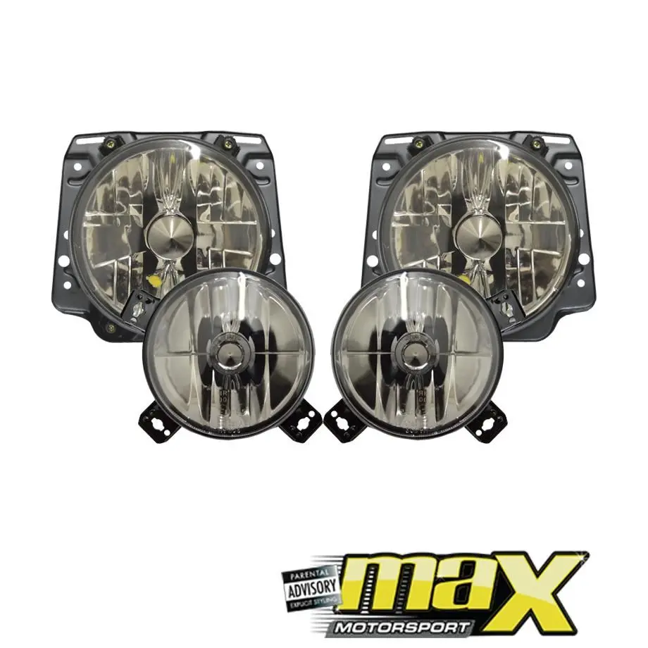 Vw Golf Mk2 Smoked Headlights (Inners + Outers) 1