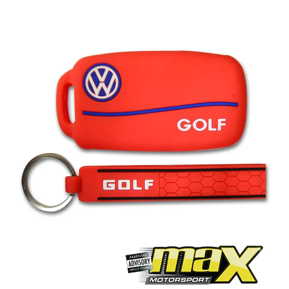 Vw Golf Silicone Key Cover With Rubber Key Ring 1