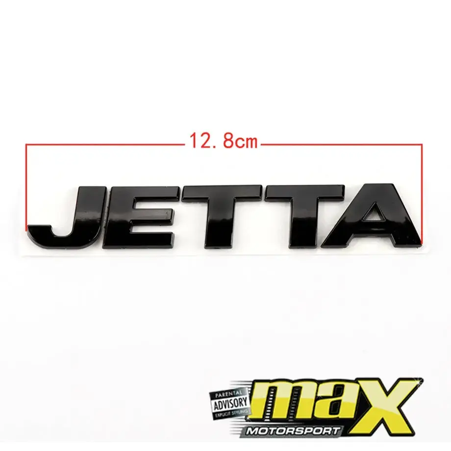 Vw Jetta Black Lettering Badge 1