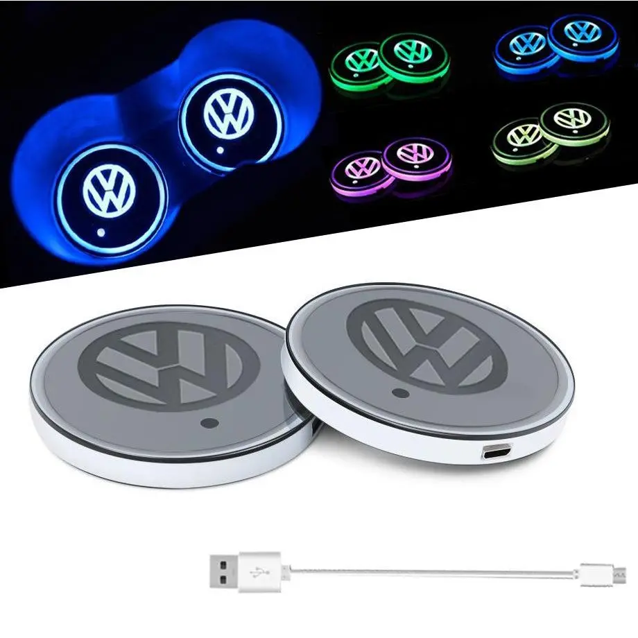 Suitable To Fit - Vw Led Cup Holder Coaster 1