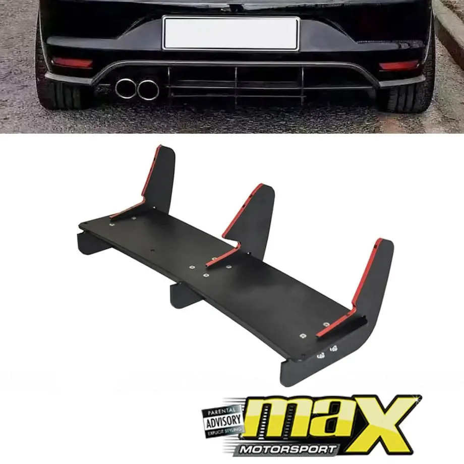 Suitable To Fit - Vw Polo 6 Gti Maxton Style Plastic Diffusers 1