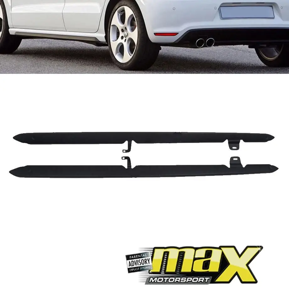 Suitable To Fit - Vw Polo 6 Gti Oem Style Plastic Side Skirts 1
