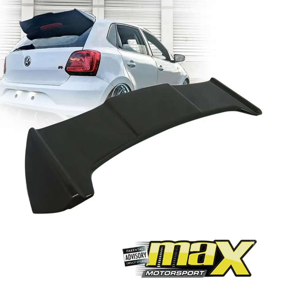 Suitable To Fit - Vw Polo 6 (10-On) Osir Batman Style Gloss Black Plastic Roof Spoiler 1