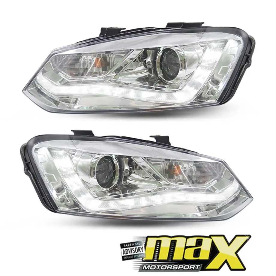 Vw Polo 6R (10-14) Drl Projector Crystal Headlights 1