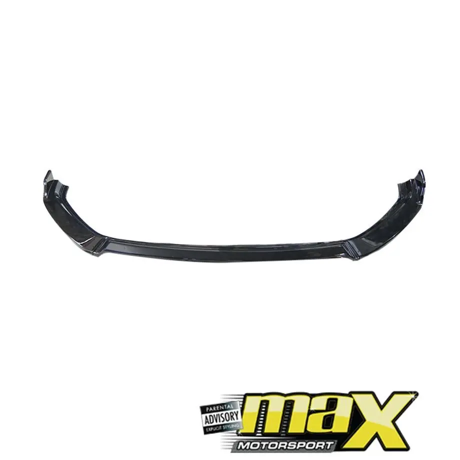 Vw Polo 8 Aw (18-22) Gloss Black 3-Piece Front Spoiler 1