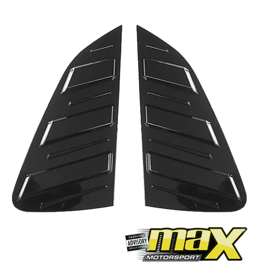 Suitable To Fit - Vw Polo 8 Aw Gloss Black Plastic Side Window Louver 1