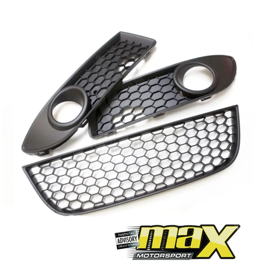 Suitable To Fit - Vw Polo 9N3 (05-09) Honeycomb Lower Bumper Grilles 1