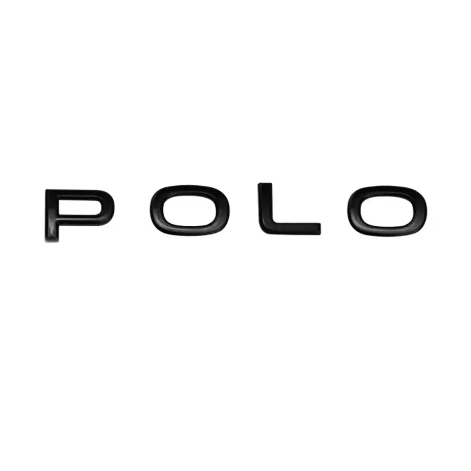 Polo 8 Style Black Lettering Badge 1
