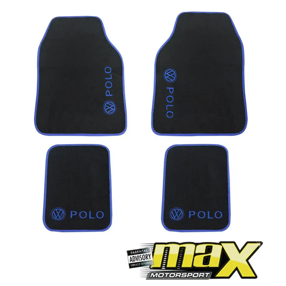 Suitable To Fit - Vw Polo Car Mats - (Blue) 1
