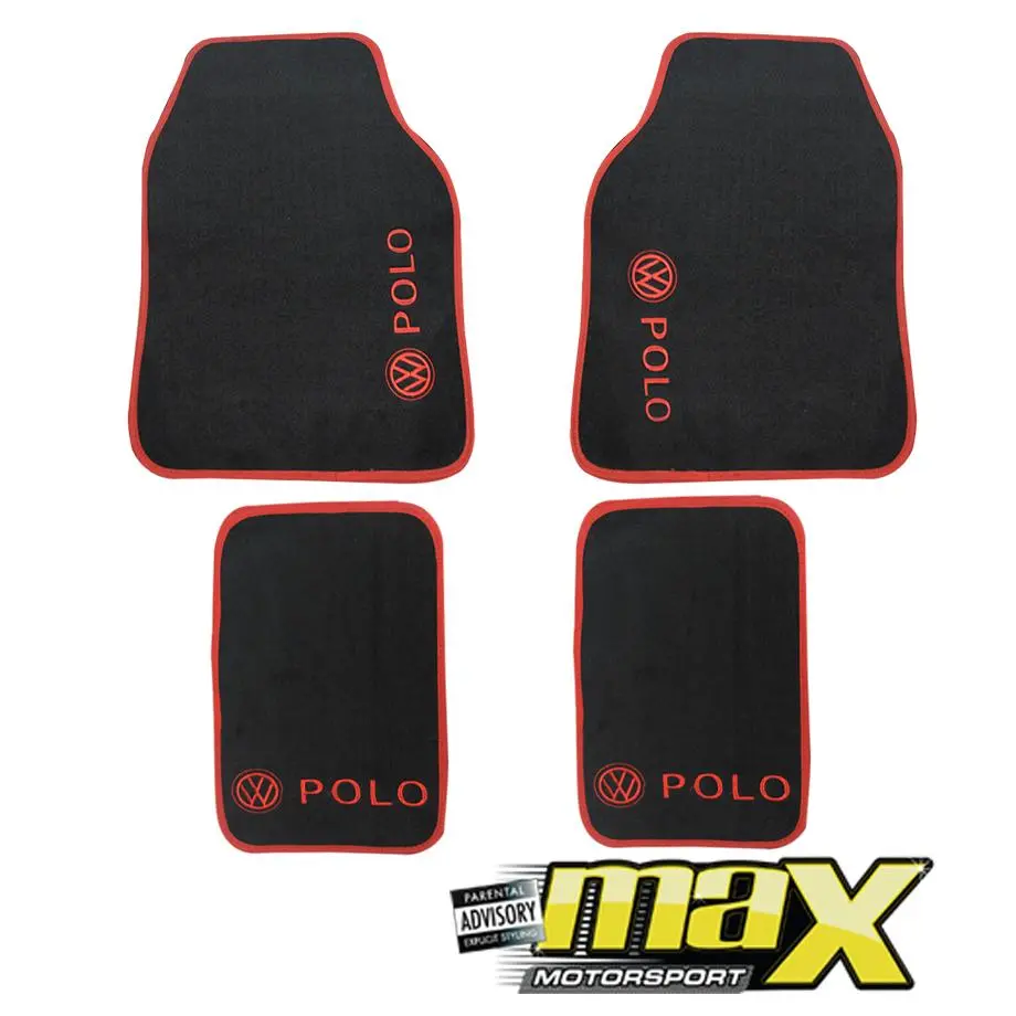 Vw Polo Car Mats - (Red) 1
