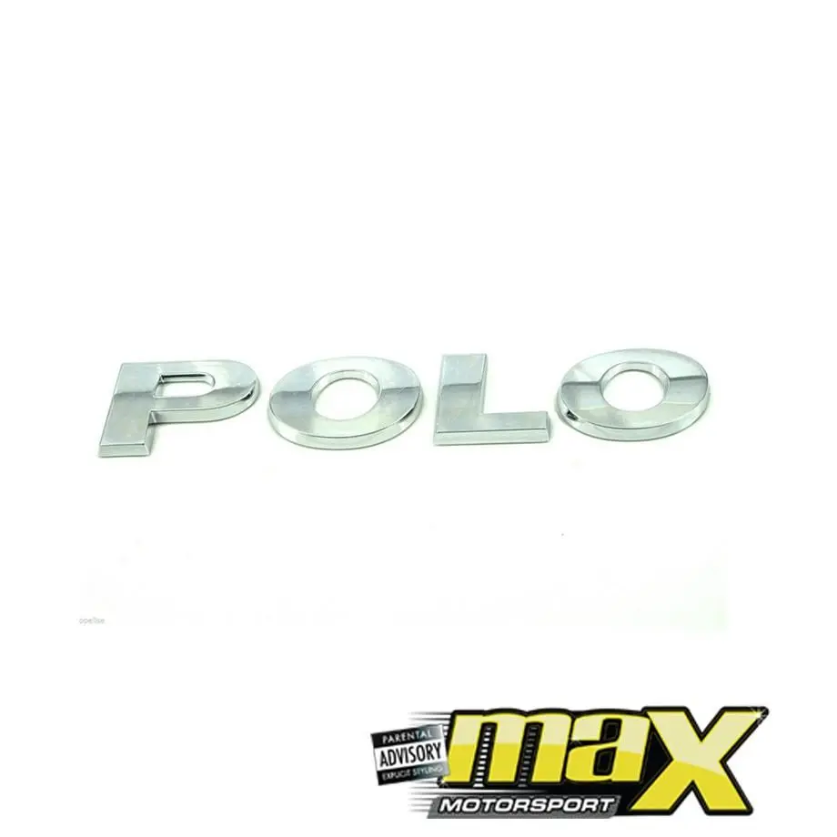 Suitable To Fit- Vw Polo Chrome Lettering Badge 1