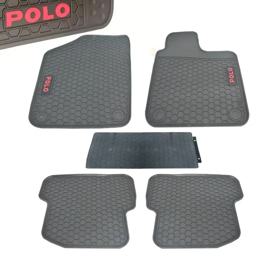 Suitable To Fit - Vw Polo Custom Rubber Car Mats (5-Piece) 1