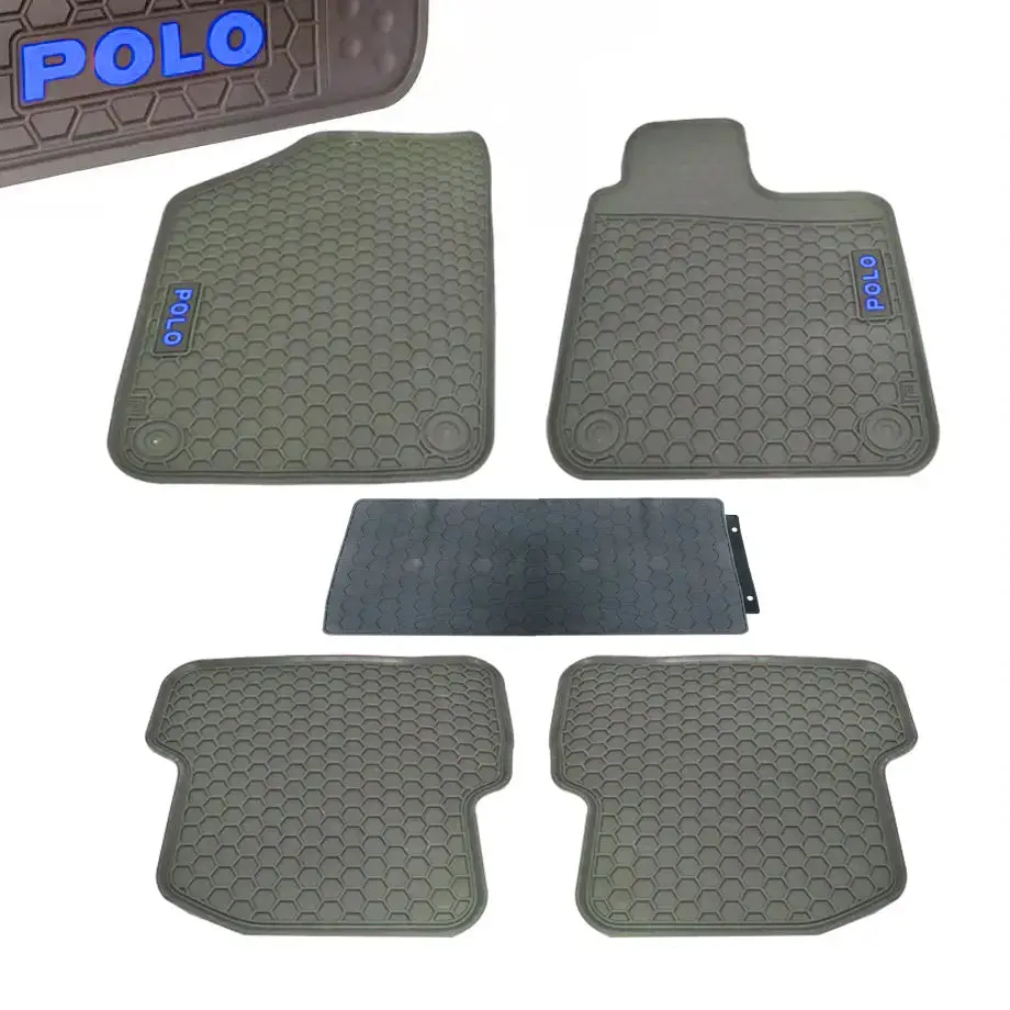 Suitable To Fit - Vw Polo Custom Rubber Car Mats (5-Piece) 1