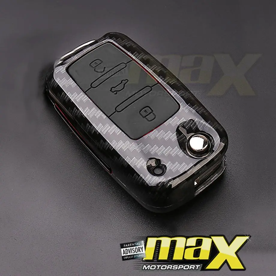 Vw Polo / Golf 4/5/6 Carbon Fibre Key Case Cover 1