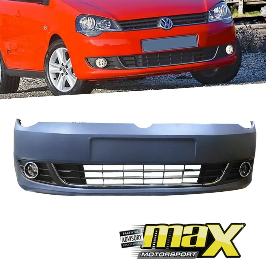 Suitable To Fit - Vw Polo Vivo Silverline (10-19) Plastic Upgrade Front Bumper With Fogs 1