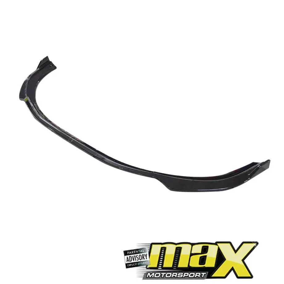 Suitable To Fit - Vw Polo Vivo (14-18) Gloss Black 3-Piece Front Spoiler 1