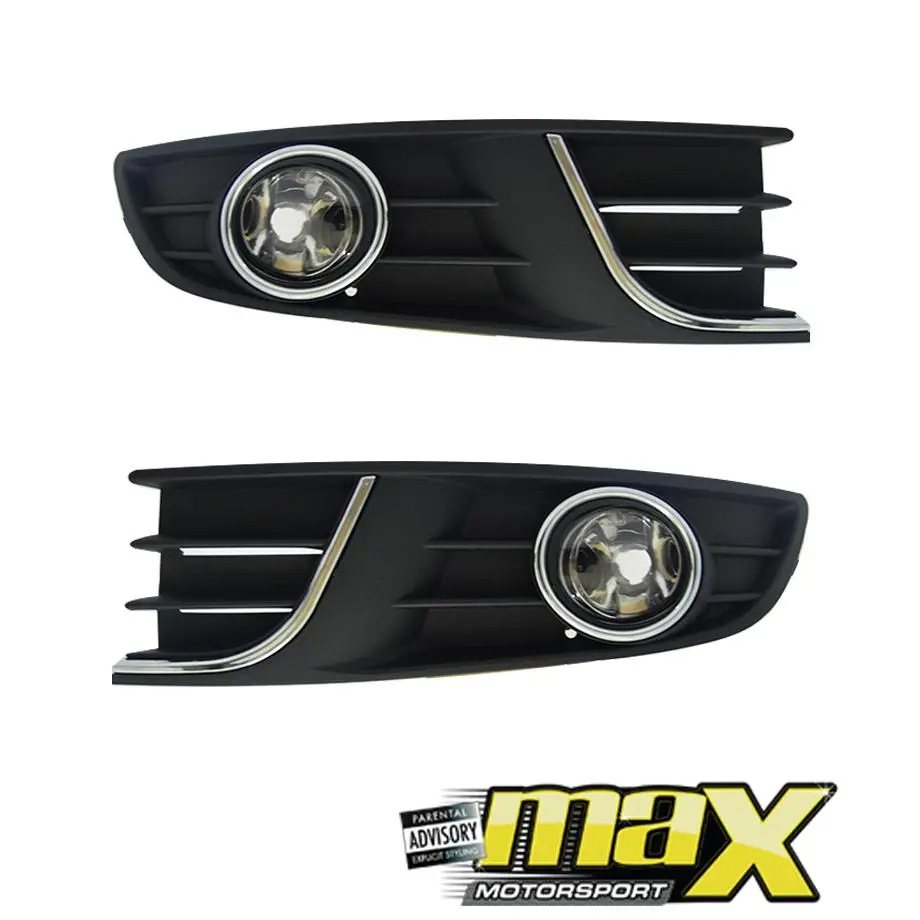 Suitable To Fit - Vw Polo Vivo (14-19) Silverline Fog Lamp Covers With Centre Grille (5-Piece) 2
