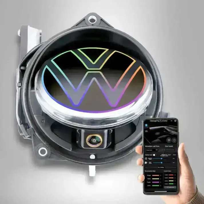 Vw Rgb App Controlled  Rear Emblem Reverse Camera Kit - Suitable To Fit - Vw T-Roc (19-On) 1