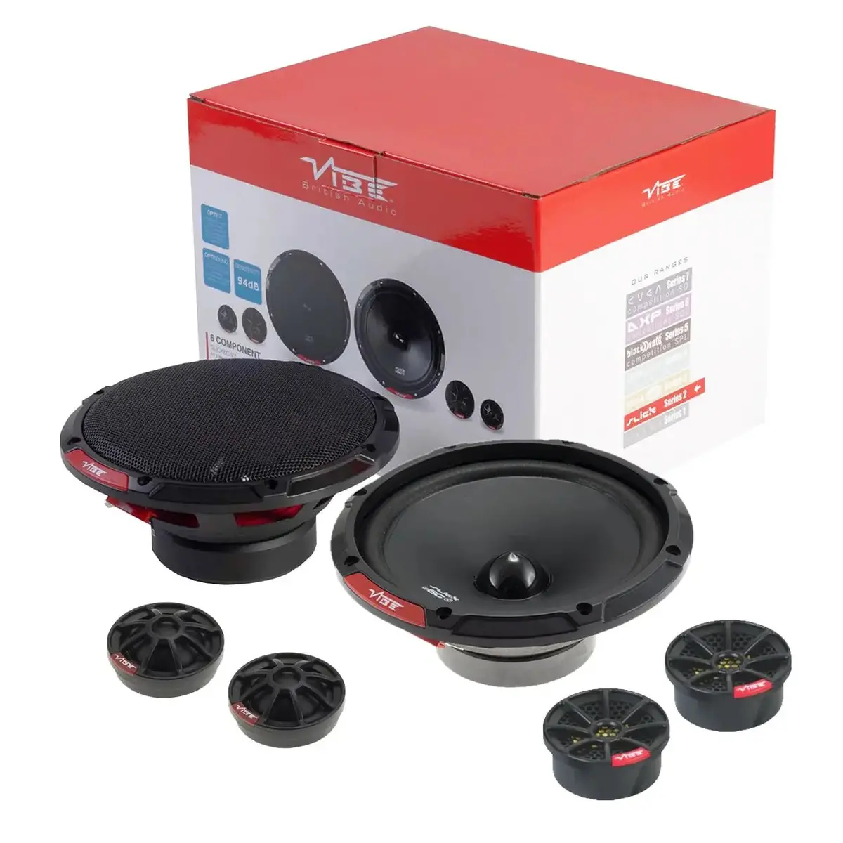 Vibe Slick6c-V7 Slick 6.5" 2-Way Component Speaker - 270W 1