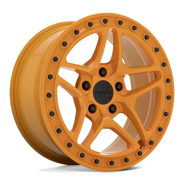 17" Victor Equipment Berg Gloss Orange W/Black Bolts Wheel 1