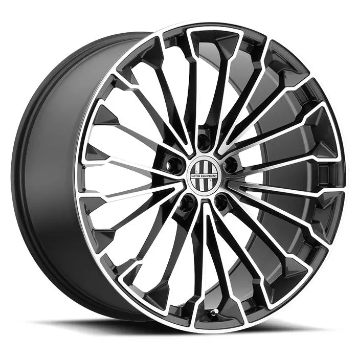 18" Victor Equipment Wurttemburg Gunmetal W/Mirror Cut Face Wheel 1