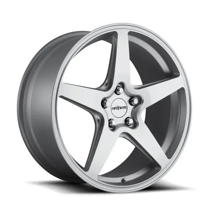 Rotiform Wgr 19" 5X120 Et35 Alloy Wheels Gloss Silver Finish In 8.5J / 9.5J / Staggered 1