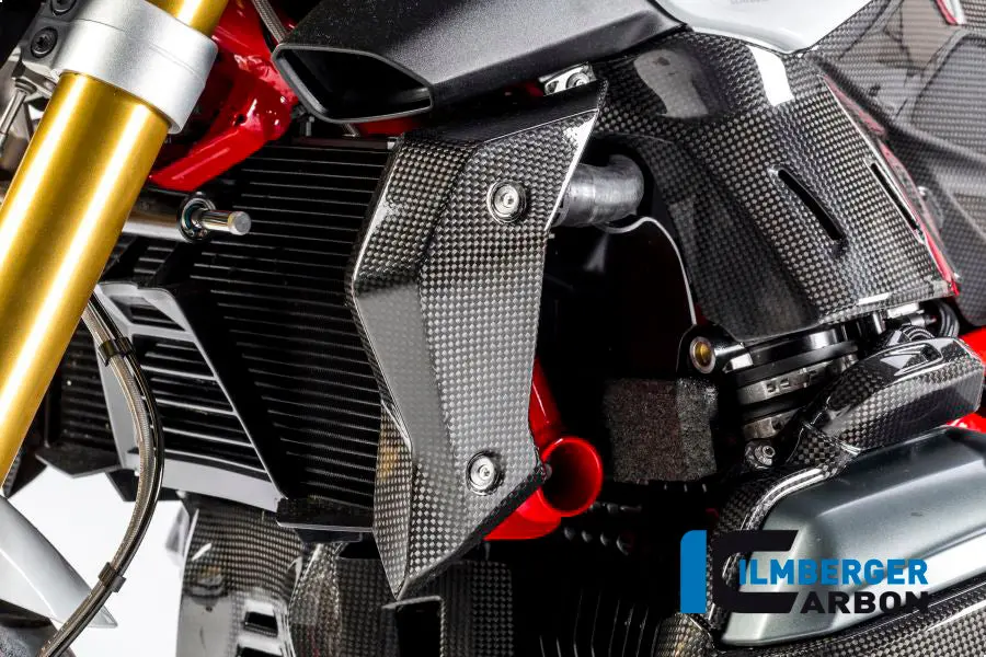 Water Radiator Cover Left Carbon 1