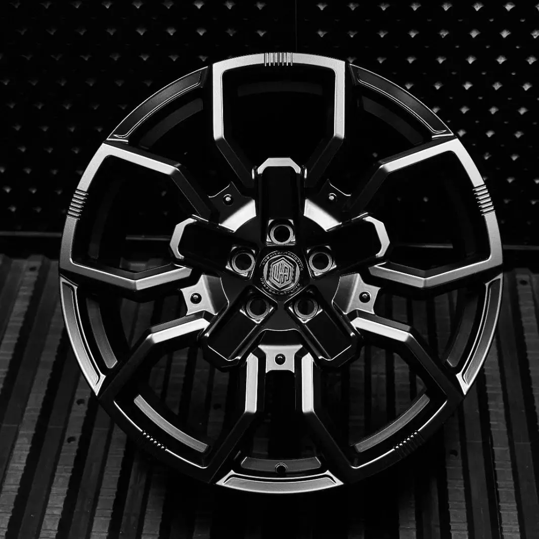 22" Wx5 - 5X120 - Et25 - Satin Black - Rear (L663) 1