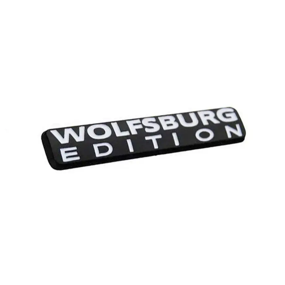 Wolfsburg Edition Stick On Metal Badge (Black & White) 1