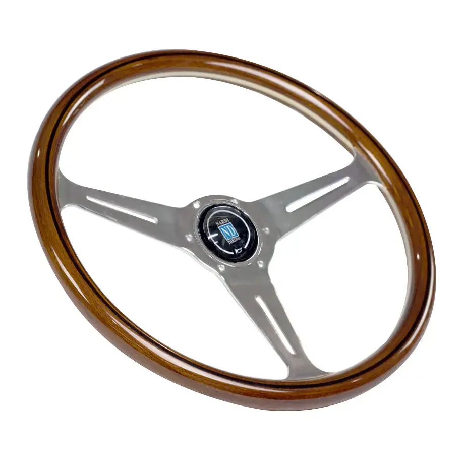 Wood Grain Look Racing Style Steering Wheel (350Mm) 1