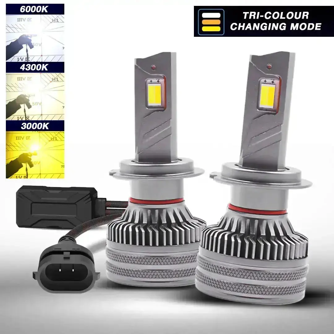 X8 3-Colour Led Canbus Bulbs - 9006 1
