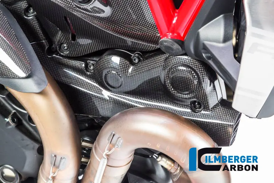 Horizontal Timing Belt Cover Glossy Surface Carbon 1