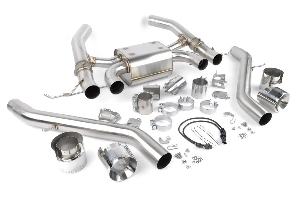 Dinan Valved Axle-Back Exhaust - 2021-2023 Bmw G80 M3 / G82 M4 With Polished Tips 1