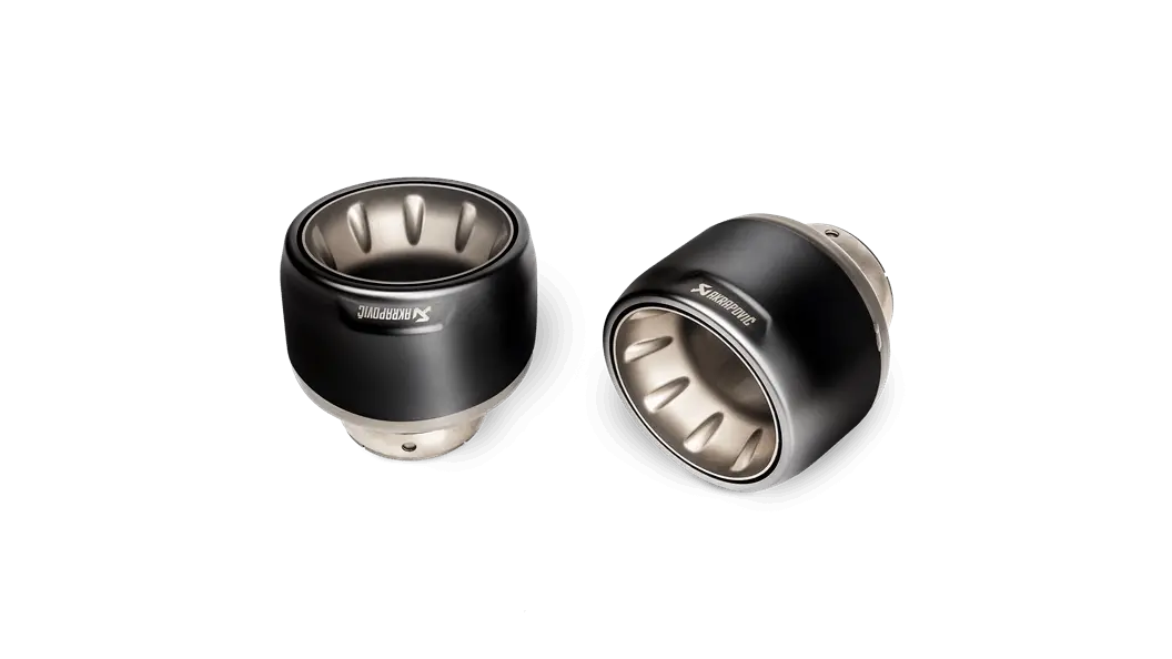 Akrapovic 2020+ Porsche Cayman Gt4 (718) Tail Pipe Set (Black Coated Titanium) 1