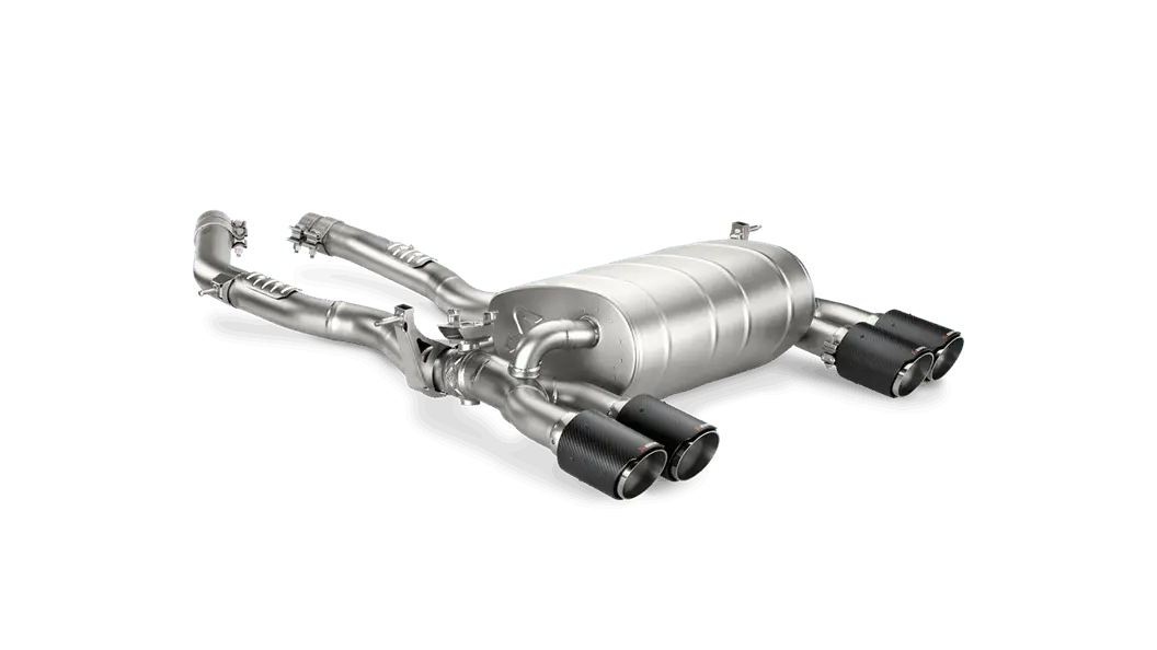 Akrapovic 14-17 Bmw M3 (F80) Slip-On Line (Titanium) W/ Carbon Tips 1