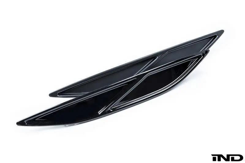 Acexxon Vw Mk7 Golf R Rear Reflector Insert Set - Diagonal Slat Gloss Black 1