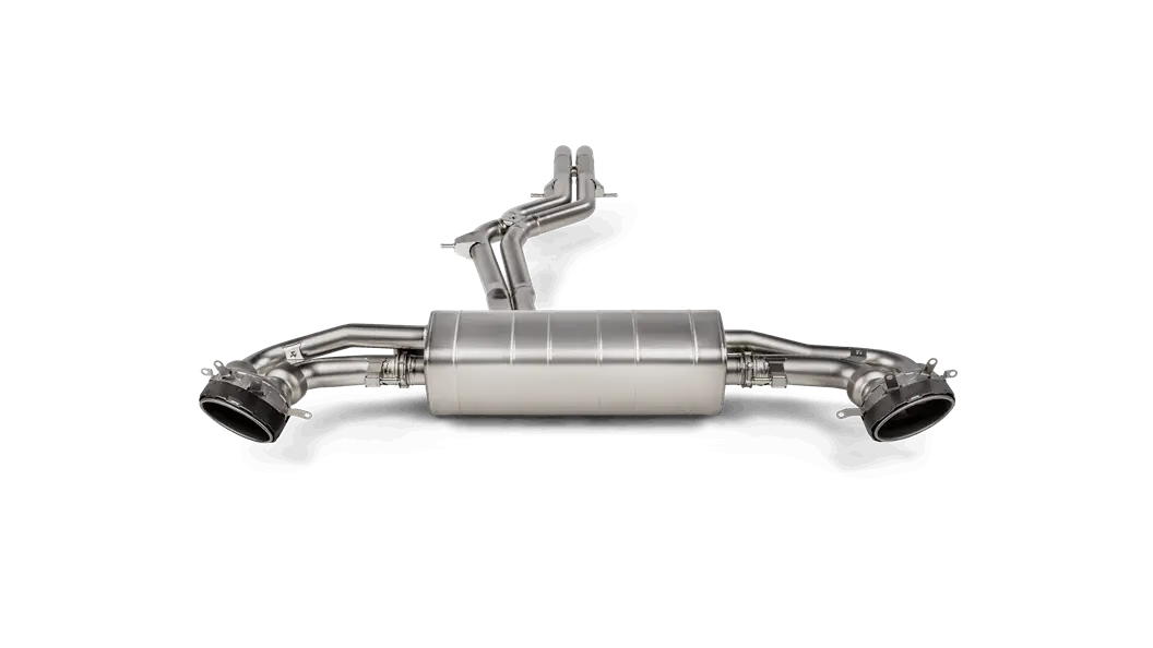 Akrapovic 2020+ Audi Rs Q8 (4M) Evolution Line Cat Back (Titanium) W/Carbon Fiber/Titanium Tips 1