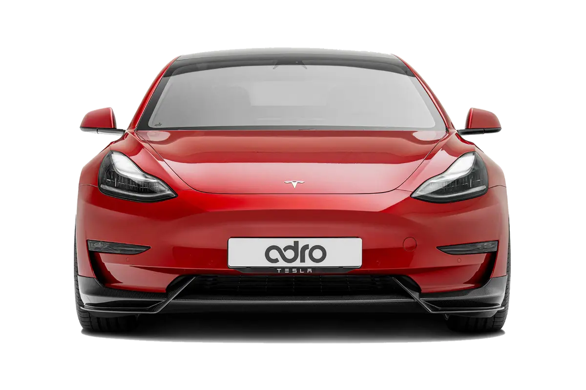 Adro Tesla Model 3 Premium Prepreg Carbon Fiber Front Lip 1