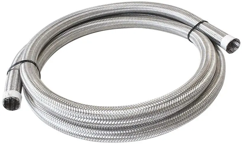 Af111 Series Stainless Steel Braided Hose – 15/16" I.D. High-Pressure Fuel Or Brake Line (Af111-024-3M) 1