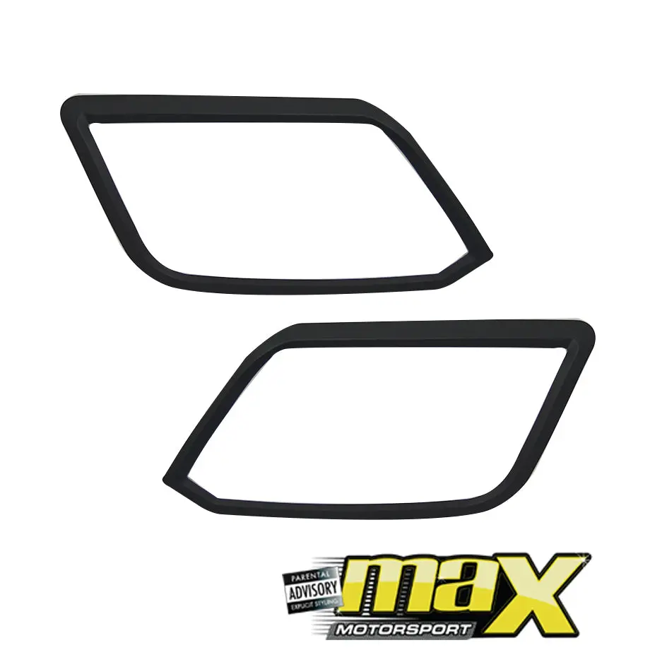 Vw Amarok (2010-On) Matte Black Headlight Surrounds 1
