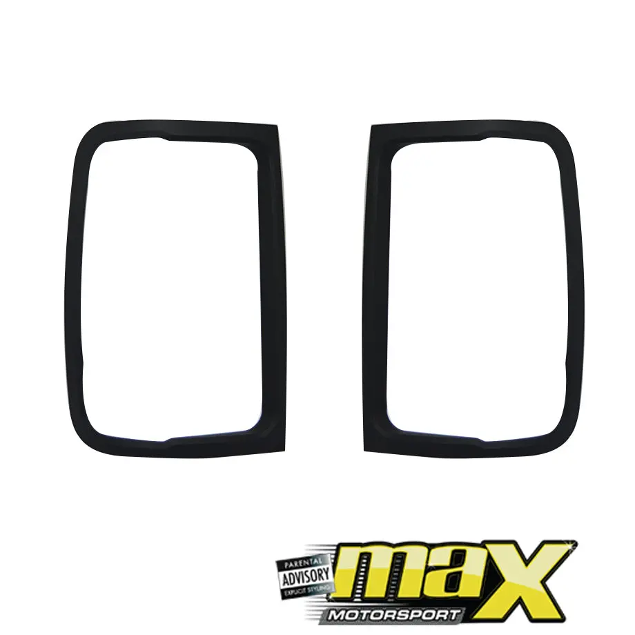 Vw Amarok (2010-On) Matte Black Taillight Surrounds 1