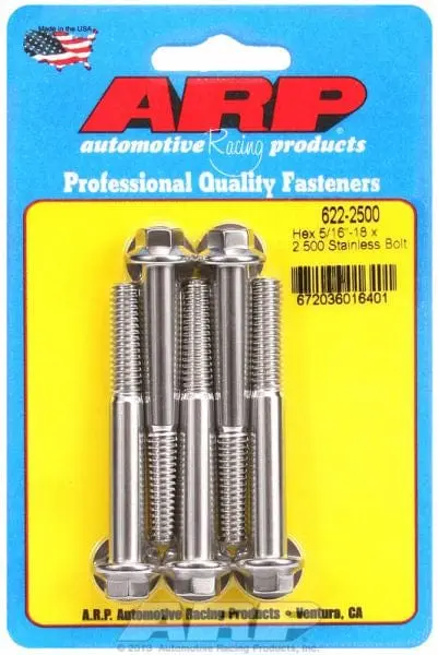 Hex Head Stainless Steel Bolt Kit – 5-Pack, Ar622-2500 1