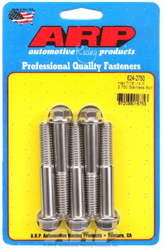 Arp 624-2750 Stainless Steel Bolt Set – High-Strength Fasteners For Critical Engine Areas 1