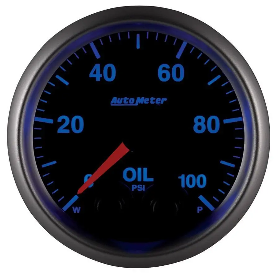 Elite Oil Pressure Gauge – 2.5-Inch Analog Display (Au5652) 1