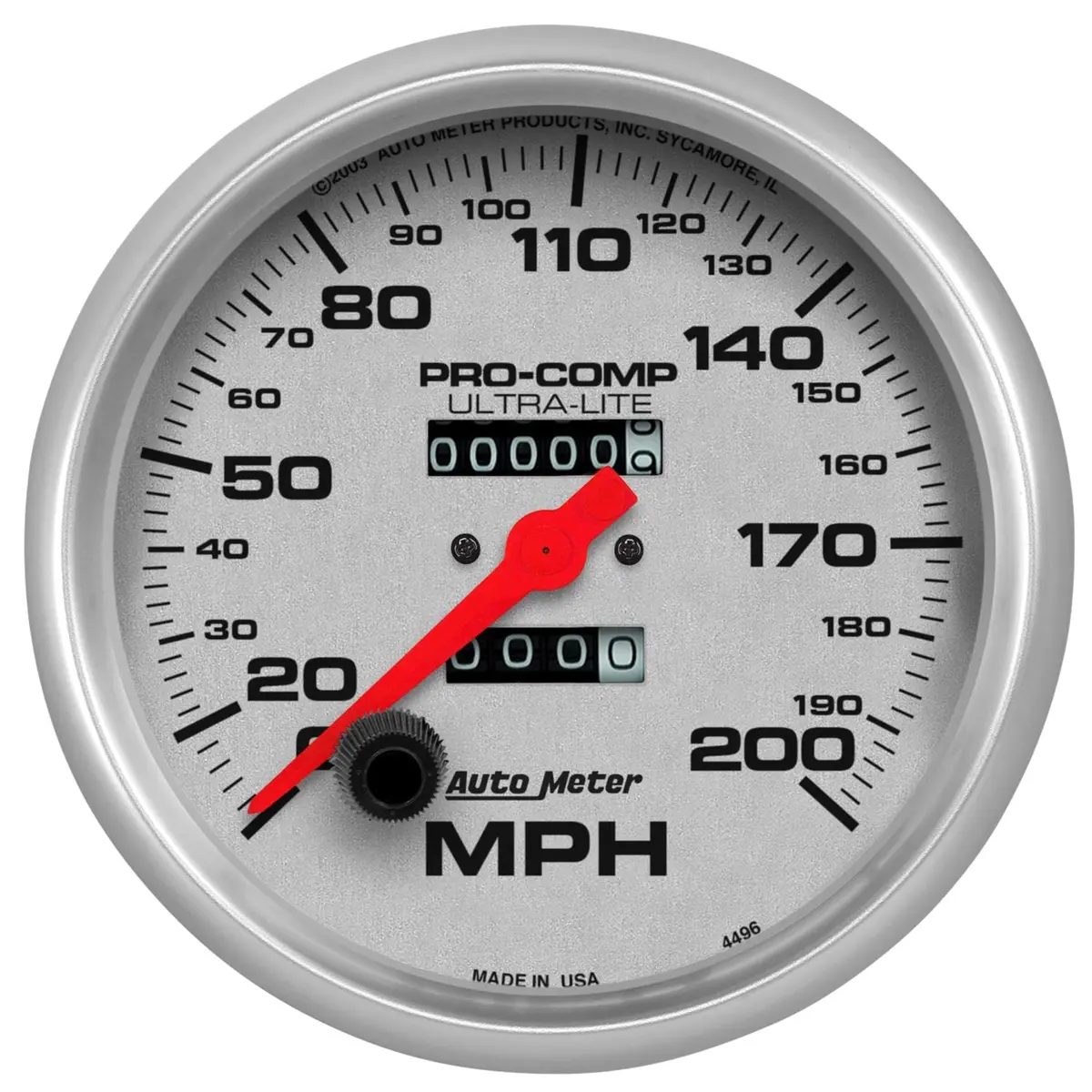 Autometer 4496 Ultra-Lite Digital Speedometer – 3-3/8" Gauge 1