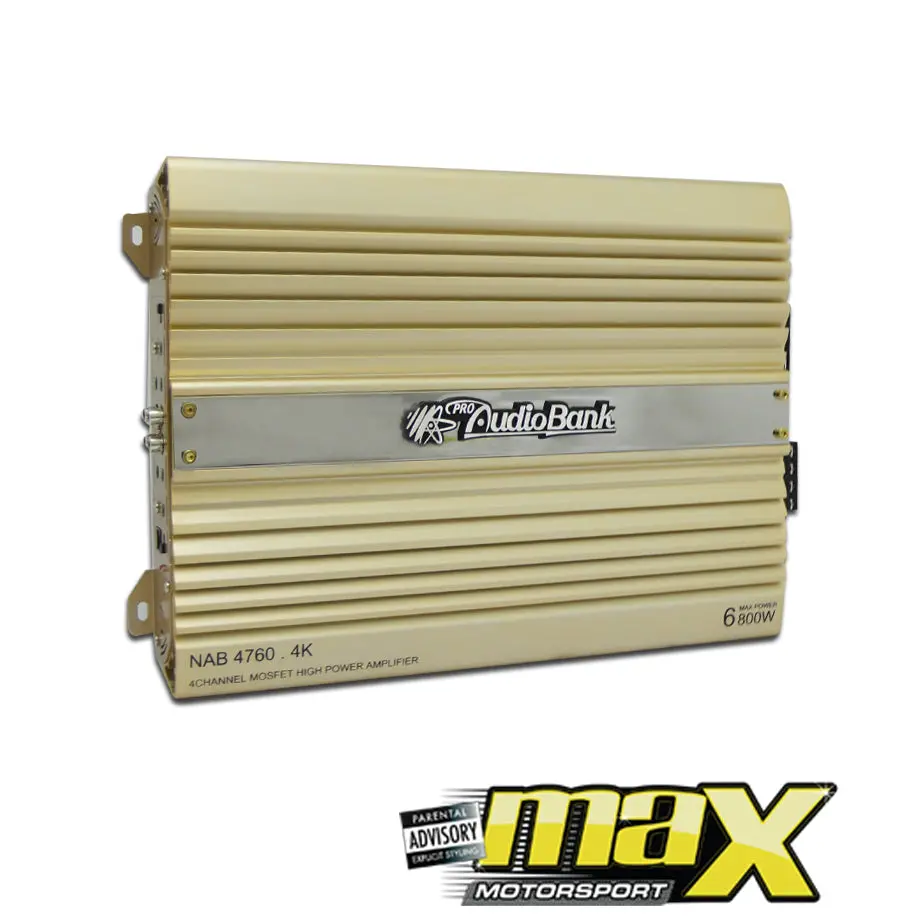 Audiobank Nab-4760.4K 4-Channel Amplifier (6800W) 1