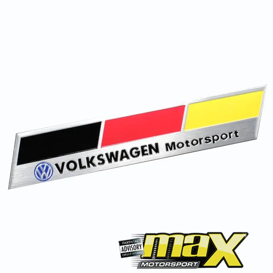 Vw Motorsport Metal Badge 1