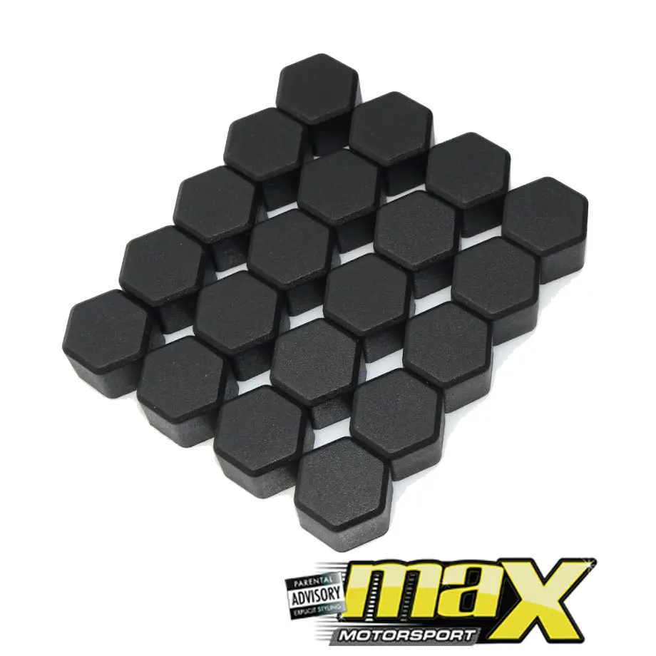 Silicone Protective Wheel Nut Covers (Black) 1