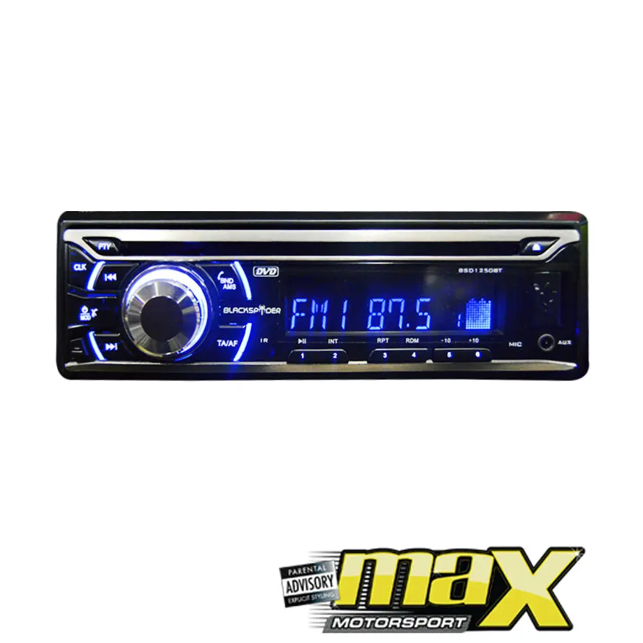 Black Spider Car Dvd/Mp4/Usb/Sd Media Player With Bluetooth 1