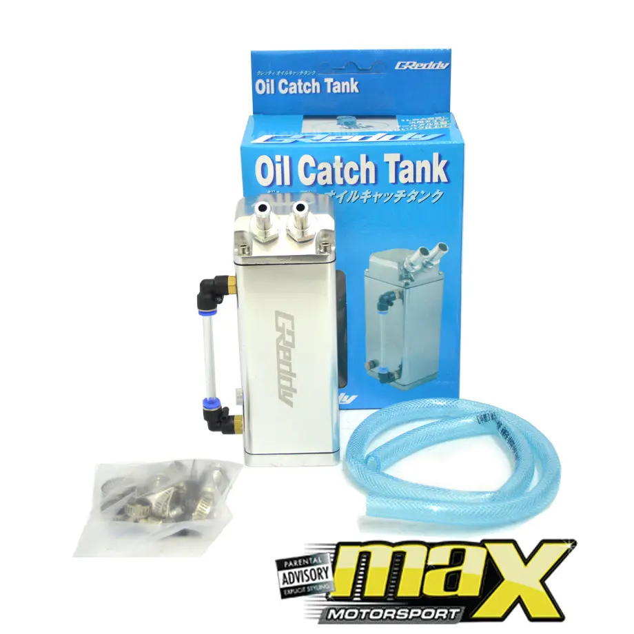 Greddy Oil Catch Tank - Silver 1